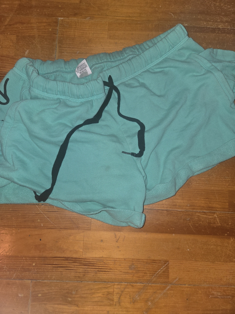 PINK Victoria's Secret Mint Green Drawstring Athletic Shorts